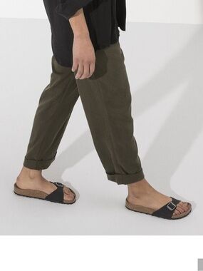 Birkenstock Madrid Black Birko-Flor Sandals
